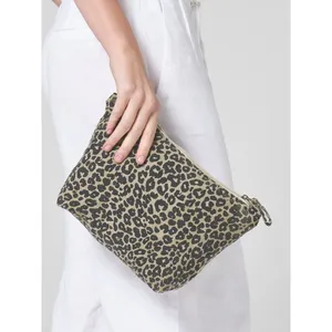 Sustainable Leopard Print Canvas <b>Toiletry</b> Bag with Key Features - Product Image 3