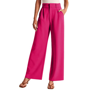 Pantalones Casuales de Corte Regular para Mujer, Transpirables, Ecológicos, de Secado Rápido, Cintura Alta, Material Ligero, Perfectos - Product Image 5