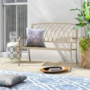 Outdoor <b>Bench</b> <b>Metal</b> Luxury Design for Home Outdoor Furniture Sitting Chair General Place Patio Garden Park Made in India 2023 - Product Image 4