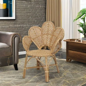 Sillón Modular Moderno ROSE con Tapizado de Ratán y Patas de Madera - Silla de Ocio Artesanal Resistente para Uso en Casa, Hotel o Centro Comercial - Product Image 2