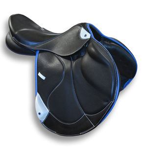 Selle en cuir pour l'équitation |   Selle de course professionnelle en cuir véritable pour cavaliers de saut, logo personnalisé - Product Image 2