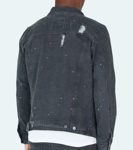 Vestes en toile épaisse pour hommes 2026, personnalisables, de haute qualité, avec doublure en fibre de bambou, logo personnalisé, style décontracté en denim - Product Image 4