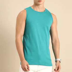 Haute qualité sur mesure hommes séchage rapide respirant Anti-boulochage Gym entraînement débardeur tricoté Style décontracté Logo personnalisé pour - Product Image 4