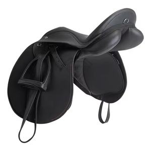 Selle de cheval en cuir artisanale pour la randonnée et le ranch, siège souple avec cantle profond pour une stabilité et un confort maximum. - Product Image 4