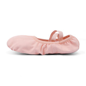 Los zapatos de baile de Ballet para niños más baratos, zapatillas de suela dividida de lona, zapatos de bailarina planos suaves para mujeres, bailando para niñas - Product Image 6