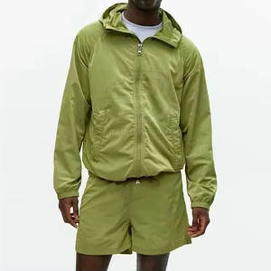 Vêtements décontractés Ensemble short coupe-vent pour hommes personnalisé Ensemble short coupe-vent marque privée logo personnalisé - Product Image 3