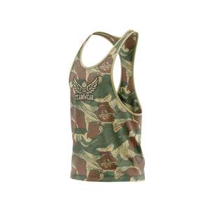 เสื้อกล้ามวิ่งสำหรับผู้ชายเสื้อแร็คคอร์แบคพิมพ์ลายสำหรับผู้ชายเสื้อแห้งเร็วแบบไร้รอยต่อ - Product Image 4