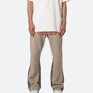 Hot Selling Custom Made <b>Wide</b> <b>Leg</b> Pants Flare Sweatpants 100% Cotton Fleece Lightweight Breathable Training Wear <b>Joggers</b> For Men - Product Image 1