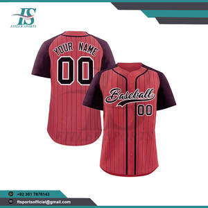 Uniforme de Béisbol Personalizado, Jersey Deportivo Transpirable de Poliéster BU-10, Proveedor Mayorista OEM ODM de Pakistán - Product Image 3