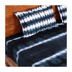 Drap de lit Tie dye en coton pur, ensemble de literie fait à la main, linge de maison classique, drap plat, nouvel arrivage, vente en gros - Product Image 1