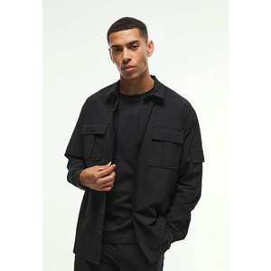 Men's Breathable Printed Shirt Summer Spring Casual Stand Collar Polo Short Sleeve Knitted Single Breasted - Product Image 5