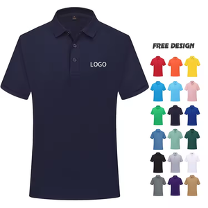 Alta calidad 100% algodón ajustado transpirable impresión personalizada bordado manga corta OEM Logo liso en blanco hombres Polo camiseta - Product Image 1