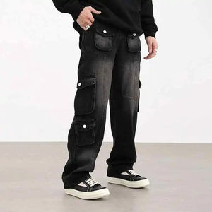 2025ทำจากผ้าขนสัตว์สีดำทันสมัยของผู้ชายกันน้ำกันรอยยับแห้งเร็วเอวสูงแบบถักน้ำหนักเบาเอวสูงแบบยืดหยุ่น - Product Image 2