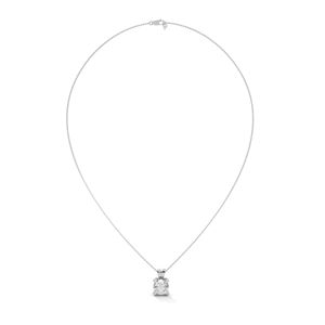 Colgante de plata con diamante cultivado en laboratorio como pieza central, joyería fina diseñada para un estilo personal, regalos elegantes y ocasiones especiales. - Product Image 3