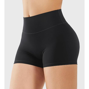 Shorts de Yoga Premium de Cintura Alta con Control de Abdomen, Ropa Deportiva para Gimnasio, Spandex, Poliéster, Ajustados - Product Image 5