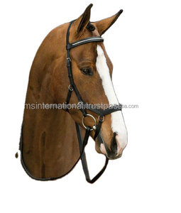Brida de caballo de cuero con manivela Flash, mejor calidad, banda para cejas - Product Image 3