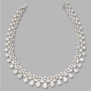 Haute qualité 4mm VVS D couleur diamant 925 argent Fine Hip Hop bijoux IcedOut Moissanite poire coupe Tennis chaîne collier pour les femmes - Product Image 1