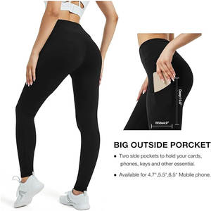 Short de yoga respirant taille basse pour femme Pantalon de sport avec logo avant Motif solide Lavé à séchage rapide Vêtements de sport 1 pièce - Product Image 4