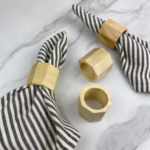 Handmade Round Wood <b>Napkin</b> Rings for Luxury Hotels and Weddings Dining & <b>Parties</b> Table Decorative - Product Image 2