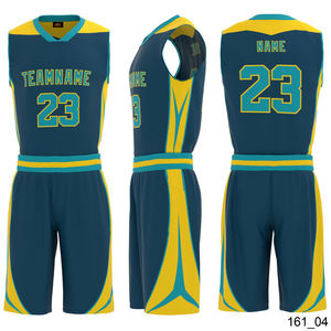 Nouveaux hommes conçoivent l'uniforme de basket-ball pour les hommes avec 100% polyester matériel séchage rapide respirant anti UV caractéristique avec lightweihgt - Product Image 4