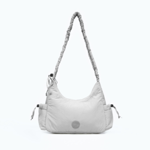 Sac à bandoulière en tissu froissé de qualité supérieure avec fermeture éclair, sangle réglable et rangement fonctionnel - Product Image 1