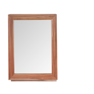 Espejo de Madera de Teca Maciza con Estilo de Muebles de Lujo y Estantes Funcionales y Elegantes para Muebles de Hogar - Product Image 1