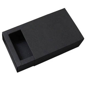 16*10,2*5,5 cm negro Kraft cajón caja hecha a mano jabón regalo artesanía joya macarrón embalaje fiesta regalo cajas de papel - Product Image 6
