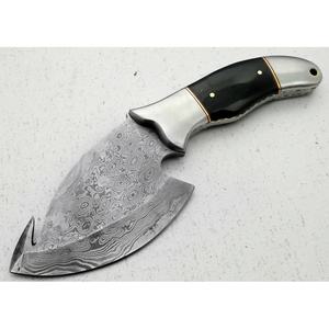 มีดเชฟทำมือขนาด 9 นิ้ว เหล็กดามัสกัส พร้อมปลอกหนังสุดพิเศษ ด้ามจับสวยงาม ปรับแต่งได้ - Product Image 5