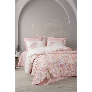 Juego de Fundas de Almohada de Algodón Estilo Bohemio, Color Rosa, 4 Piezas, Diseño Floral para el Hogar - Product Image 1