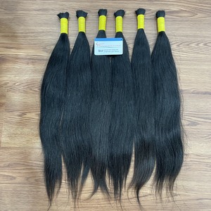 Cheveux humains bruts soyeux d'un seul donneur, extensions de cheveux en vrac d'un seul donneur - Product Image 3