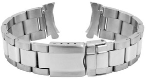 Solid Stainless Steel Soft Adjustable Breathable Luxury <b>Watch</b> Band GD0291 Curved Ends Waterproof Durable 20-22mm Unisex - Product Image 6