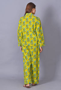 Conjunto de Pijama de Algodón Casual de Verano con Estampado Floral, Corte Ajustado, para Mujer, Ropa de Dormir, Diseño Indio para Fiesta Nupcial - Product Image 4