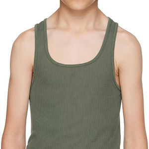 Novedad de Verano: Camiseta sin Mangas de Mezclilla para Niño, Estilo Casual, Ecológica, Transpirable, de Secado Rápido, con Estampado Floral, 100% Algodón - Product Image 1