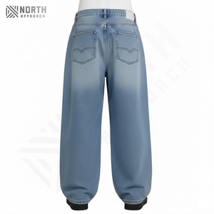 Pantalon en jean unisexe d'hiver de qualité supérieure, tendance hip-hop, jean baggy pour homme, fabriqué au Pakistan - Product Image 2