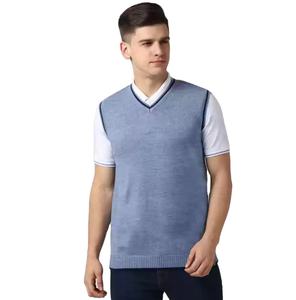 Pull en laine 100% pour homme de haute qualité, motif Argyle, anti-boulochage, respirant, service OEM personnalisable, prix - Product Image 3
