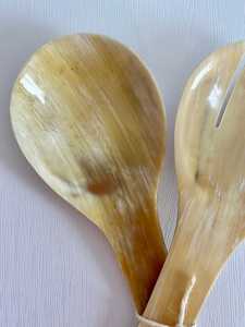 ช้อนฮอร์นธรรมชาติทำมือคุณภาพเยี่ยมเป็นมิตรกับสิ่งแวดล้อมขัดอย่างดีสำหรับบ้านโรงแรมร้านอาหารของขวัญแต่งงานใช้โดยตรง - Product Image 4