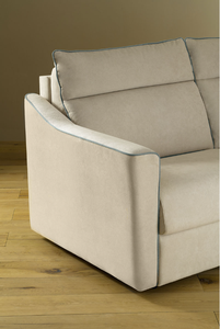 Sofá Cama Convertible de Dos Plazas de Alta Calidad, 100% Hecho en Italia, con Tela Contemporánea de 13/18 cm, Funda Extraíble y Lavable para Sala de Estar - Product Image 2