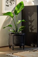 Desain buatan tangan keranjang penanam rotan dalam ruangan dan balkon dekorasi pot bunga wadah tanaman Mini