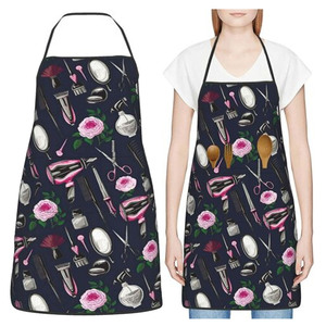 Extension de cheveux pour femmes Tablier tout temps Salon de beauté Logo personnalisé Sublimation extensible Tabliers de barbier à la mode - Product Image 5