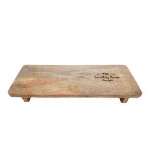 Planche à découper moderne de luxe en bois de manguier avec poignée Ustensiles de cuisine personnalisés pour la coupe de couleur marron naturel - Product Image 4