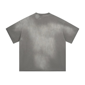 Camiseta Vintage de algodón pesado 100% con logotipo personalizado Sun Faded de gran tamaño con cuello redondo y hombros caídos Boxy Fit Street Wear Formal - Product Image 6
