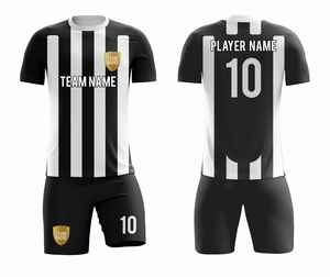 Uniformes de football personnalisés haut de gamme 2026 |   Tenues de football respirantes à impression numérique OEM |   Maillots légers à manches courtes coupe ajustée - Product Image 5