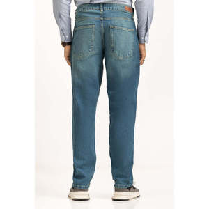 กางเกงยีนส์ทรงตรงเอวกลางสีสโตนวอช สไตล์วินเทจ Y2K ฮิปฮอป ดีไซน์ปะติดปะต่อ พร้อมเทคนิคการปักลาย สำหรับฤดูหนาว - Product Image 2