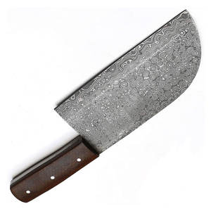 Cuchillo de Cocina de Acero de Damasco Forjado a Mano con Logotipo Personalizado, Cuchillo de Chef con Mango de Madera, Alta Calidad, Ecológico, para Diestros - Product Image 3