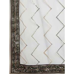 Lady's Strapless Sparkle Black <b>Art</b> Silk Cocktail Party Wear Lehenga Choli Floral Embroidered Printed Lace Summer Chiffon - Product Image 5