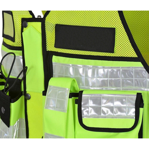 Chaleco de Seguridad Reflectante para Adiestradores de Perros, con Bolsillos, Tejido de Malla Transpirable Cordura, Ropa de Seguridad - Product Image 4