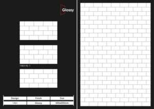 Carreaux muraux en céramique 300x600mm, élégance intérieure, pour salle de bain et cuisine, finition brillante ou mate, surface sculptée effet sucre, design mural intérieur luxueux. - Product Image 4