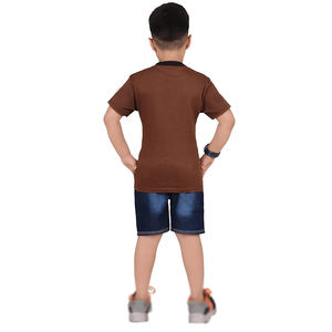 T-shirts de fitness élégants à col en O pour hommes, personnalisables, respirants, en coton à séchage rapide, en tissu tricoté léger, design d'équipage formel - Product Image 3