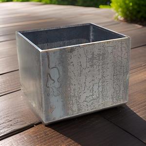 Jardinière en métal en acier galvanisé Corten Pot de fleur carré Finition rustique Antique Fournitures de jardin modernes Pot à bas prix en gros - Product Image 2