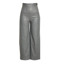 Pantalons en cuir décontractés pour femmes de haute qualité, respirants, à devant plat, dernière mode, vente en gros, HASHBLOOM INTERNATIONAL